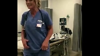 Real nurse slutty homemade handjob