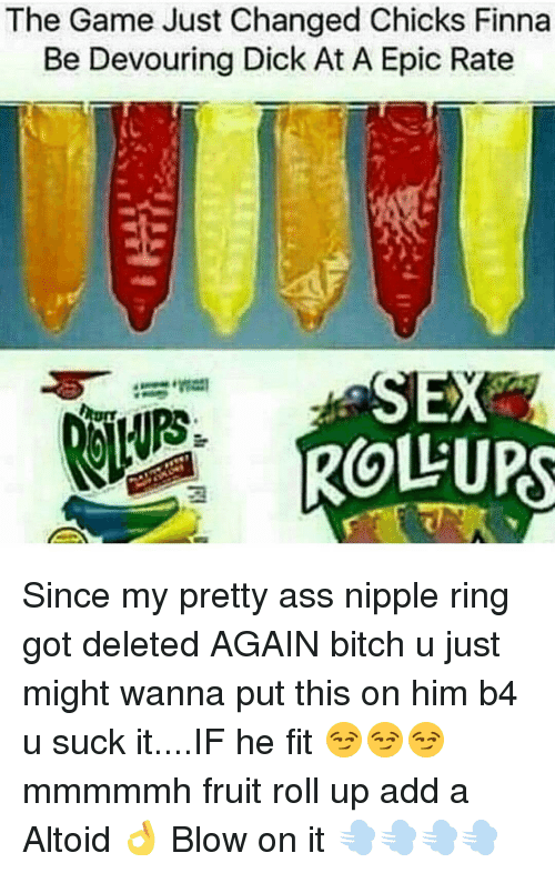 Teen thot sucking fruit roll