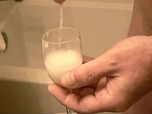 Knight reccomend milking cock into glass drinking