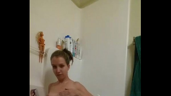 Topless huge tits bath periscope