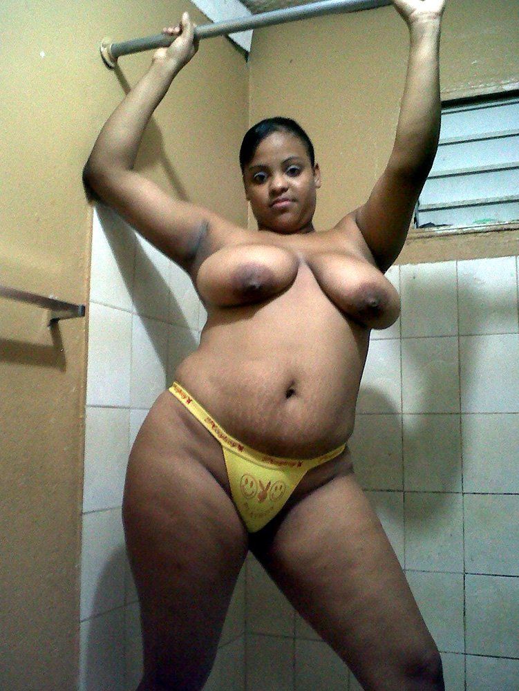Naked black chubby girl