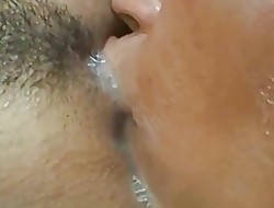 Lesbian orgasm close up