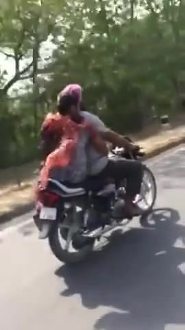 Motorcycle handjob