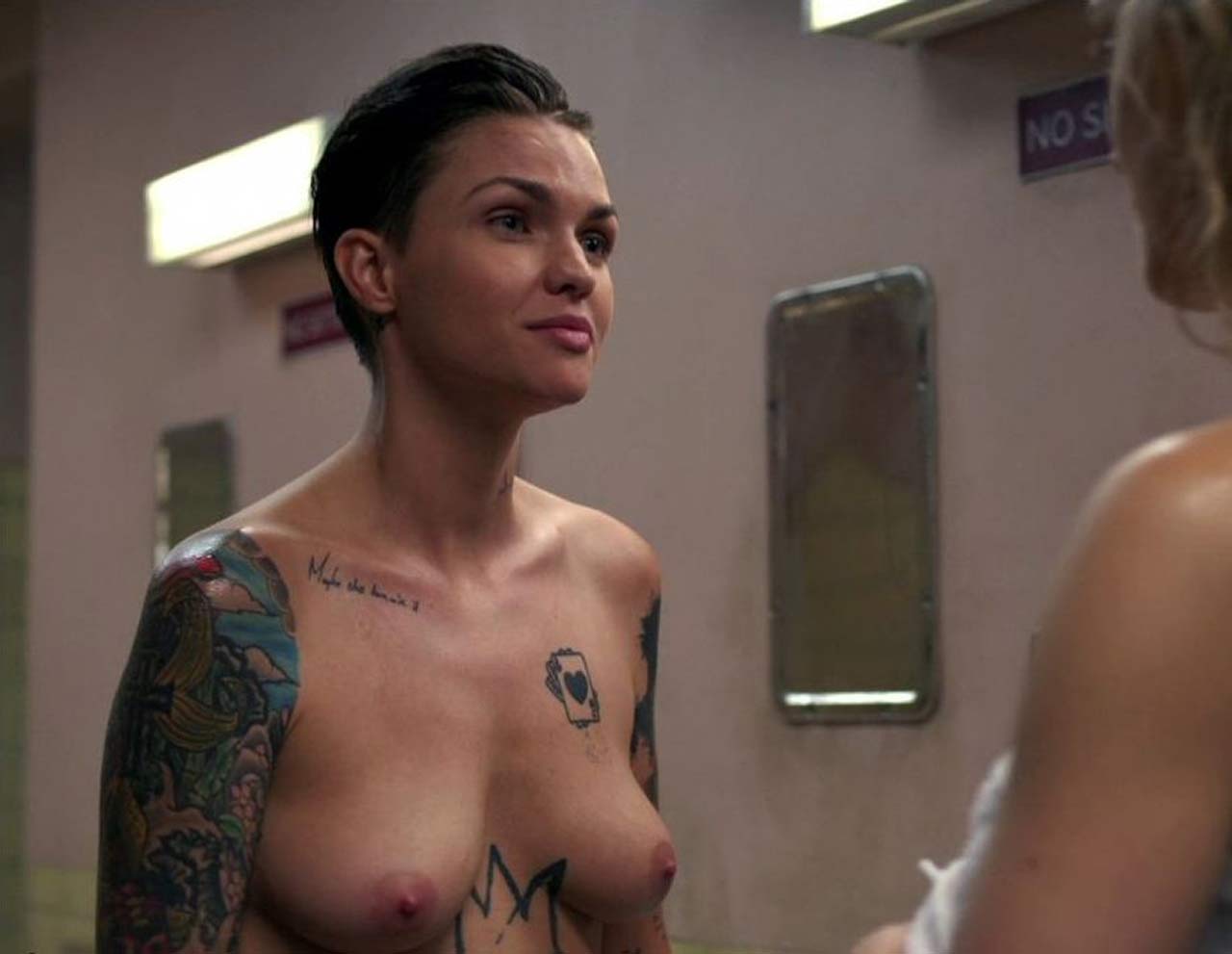 Ruby Rose strips completely NAKED for steamy shower scene in Orange Is The ...